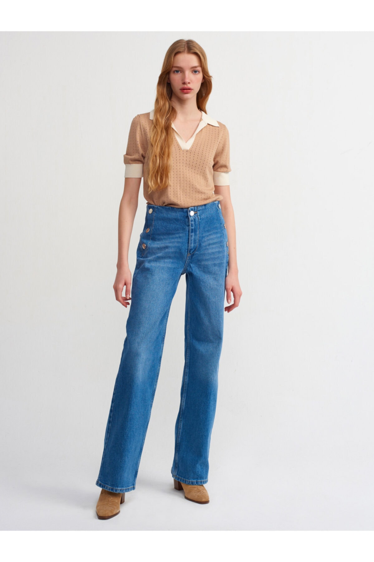 Dilvin Jeans - Blue - Wide leg - Trendyol