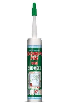 310ml 500gr Beyaz Somafıx Silikonize Mastik Pimapen Pvc Kapı Pencere Montaj Dolgu Mastiği Image 0