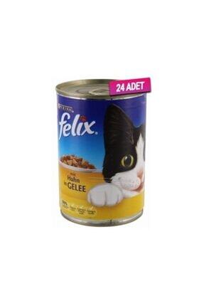 24 Adet - Felix Tavuklu Konserve Kedi Mamasi 400 gr Image 0