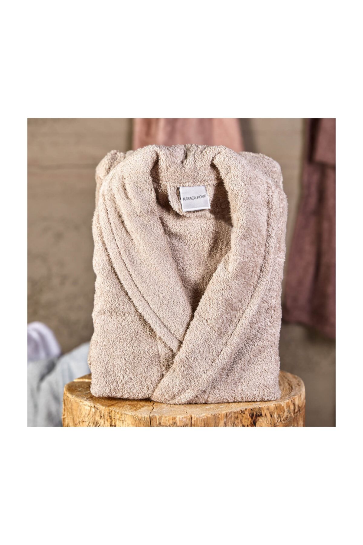 Karaca Home Charm Exclusive Bej Bornoz L/xl