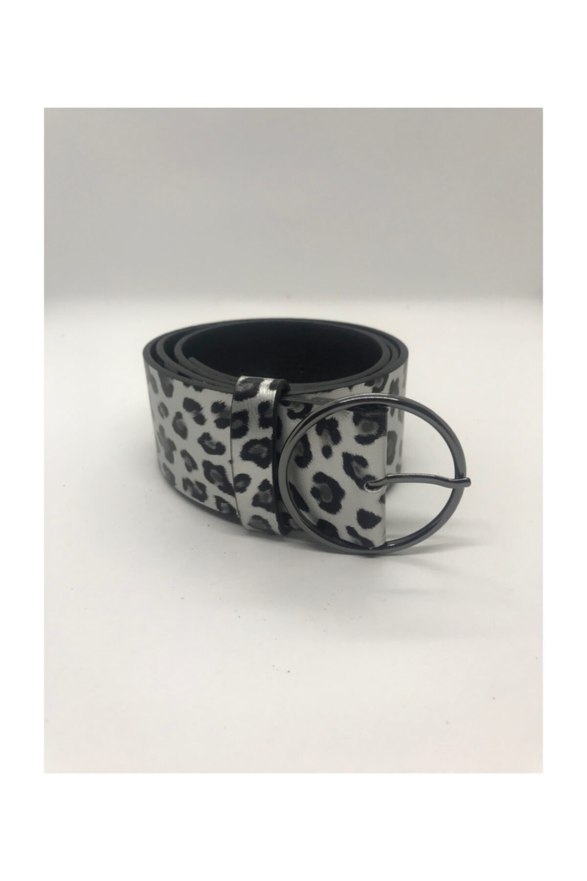 Lilabebe Gümüş Leopar Özel Tasarım Kemer