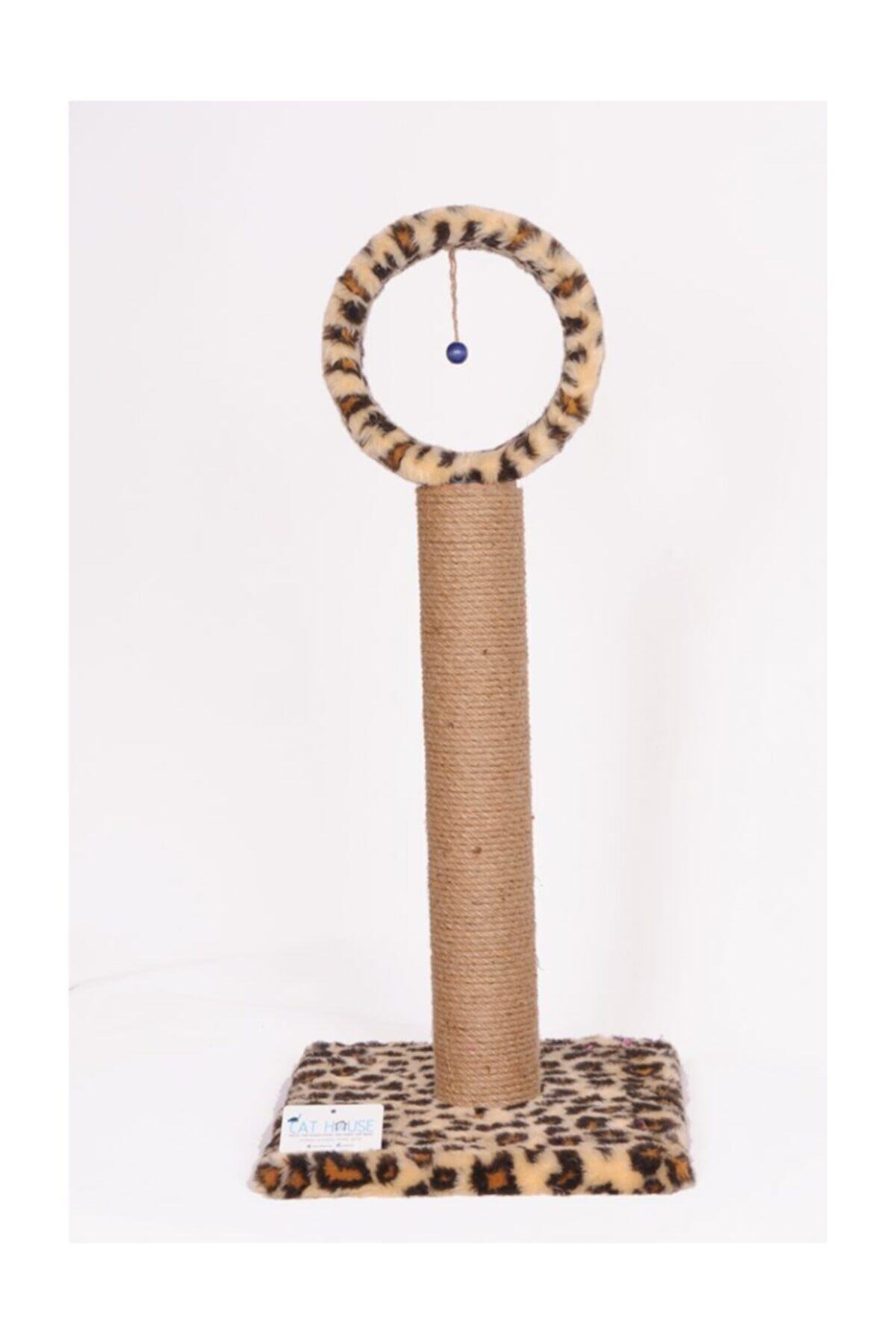 Cathause Cat Hause Çemberli Kedi Tırmalaması 76x34x34cm (leopar) [t4]