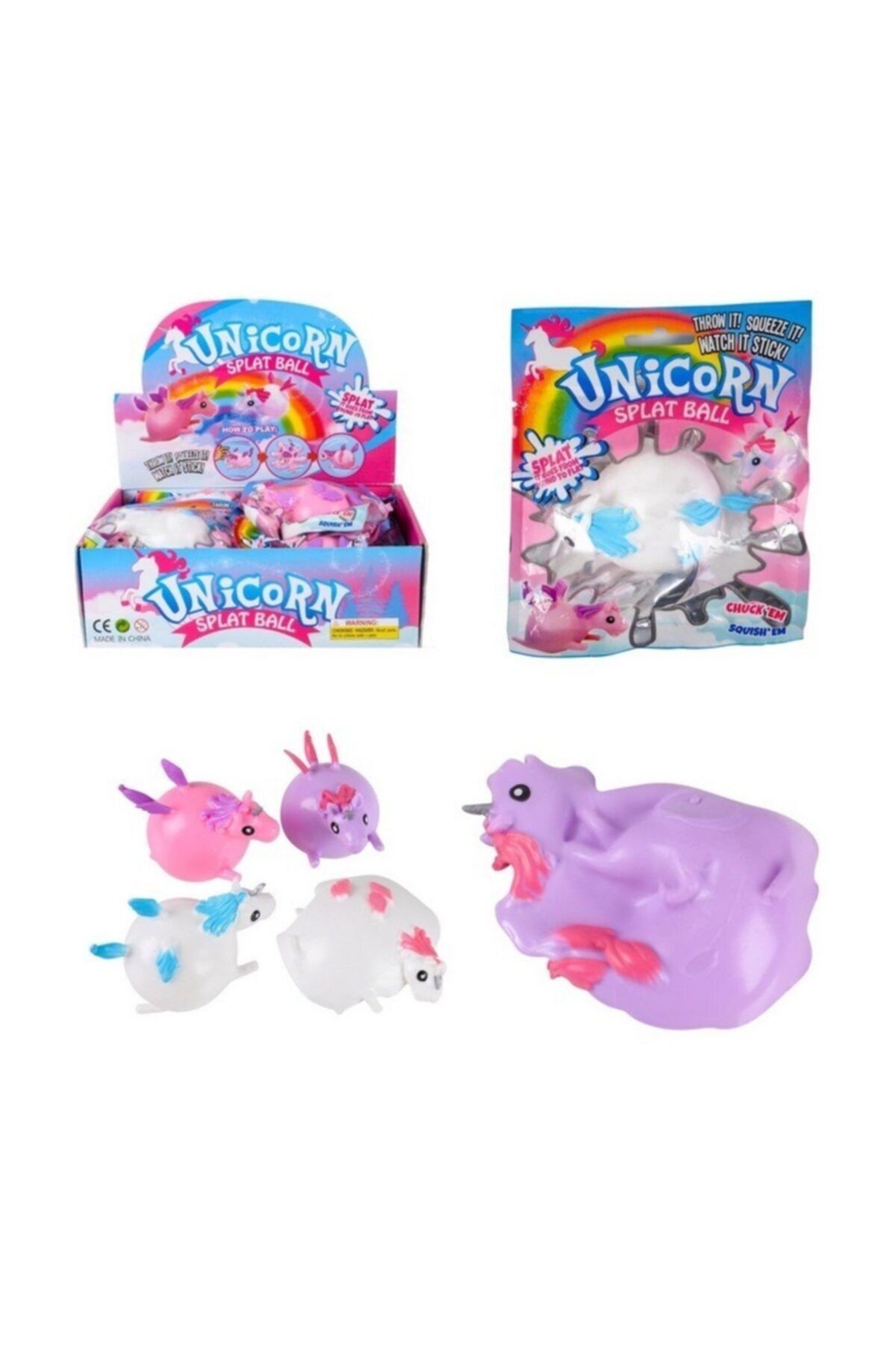 UNICORN Yapışkan Splat Top Beyaz