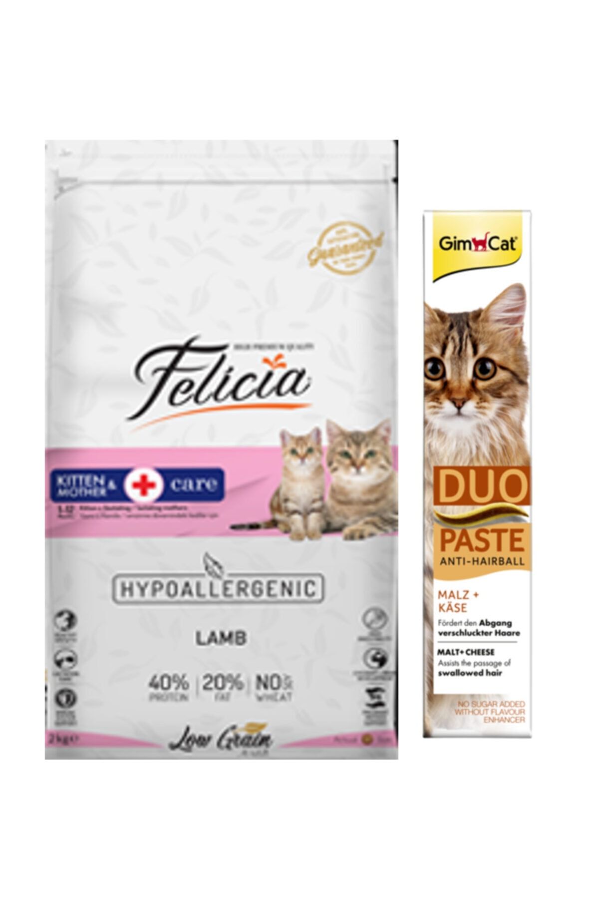 felicia yavru anne hamile kuzulu kedi mamasi 2 kg gimcat duo paste peynirli anti hairball malt 50 gr fiyati yorumlari trendyol