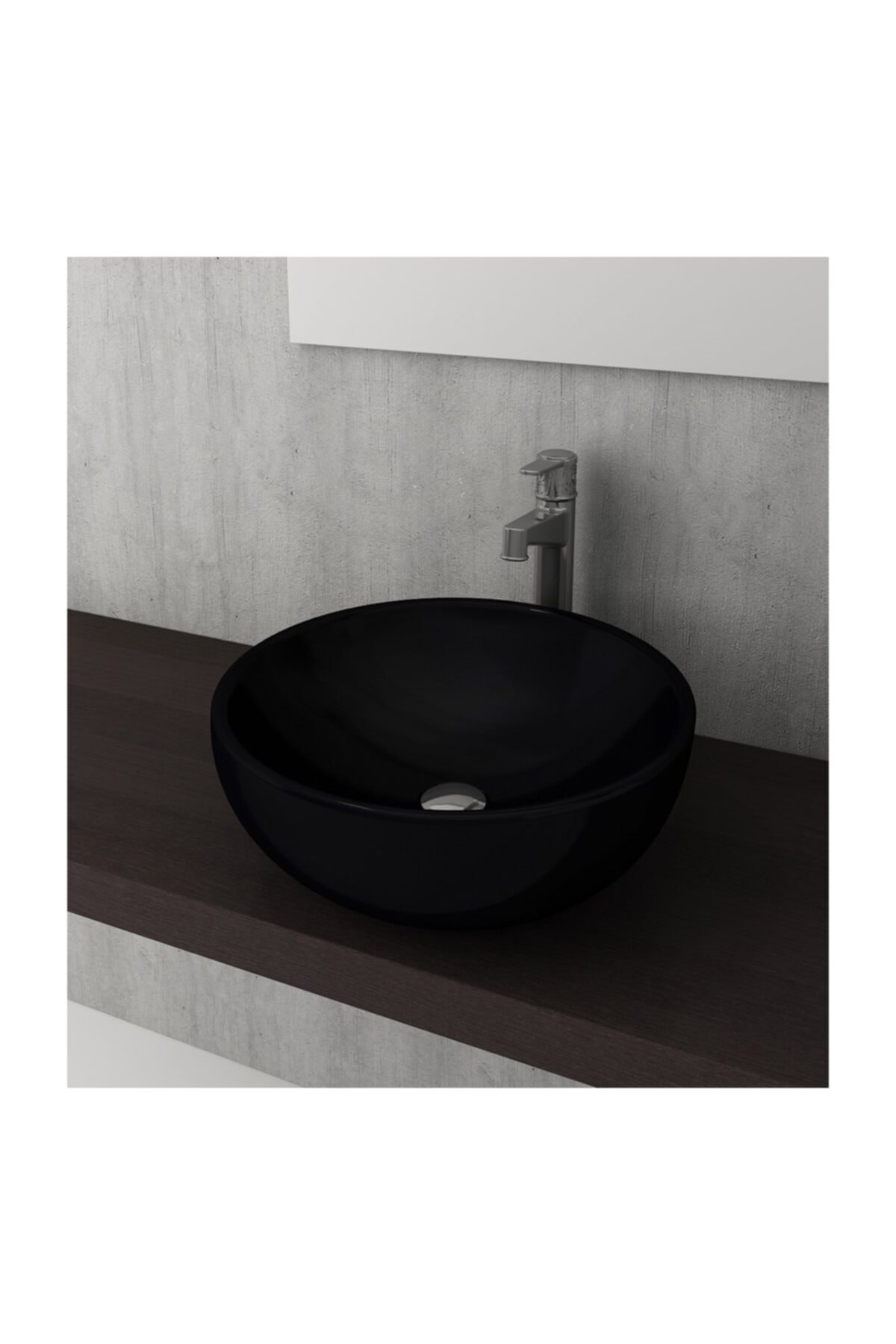 Bocchi Venezia Çanak Lavabo Parlak Siyah