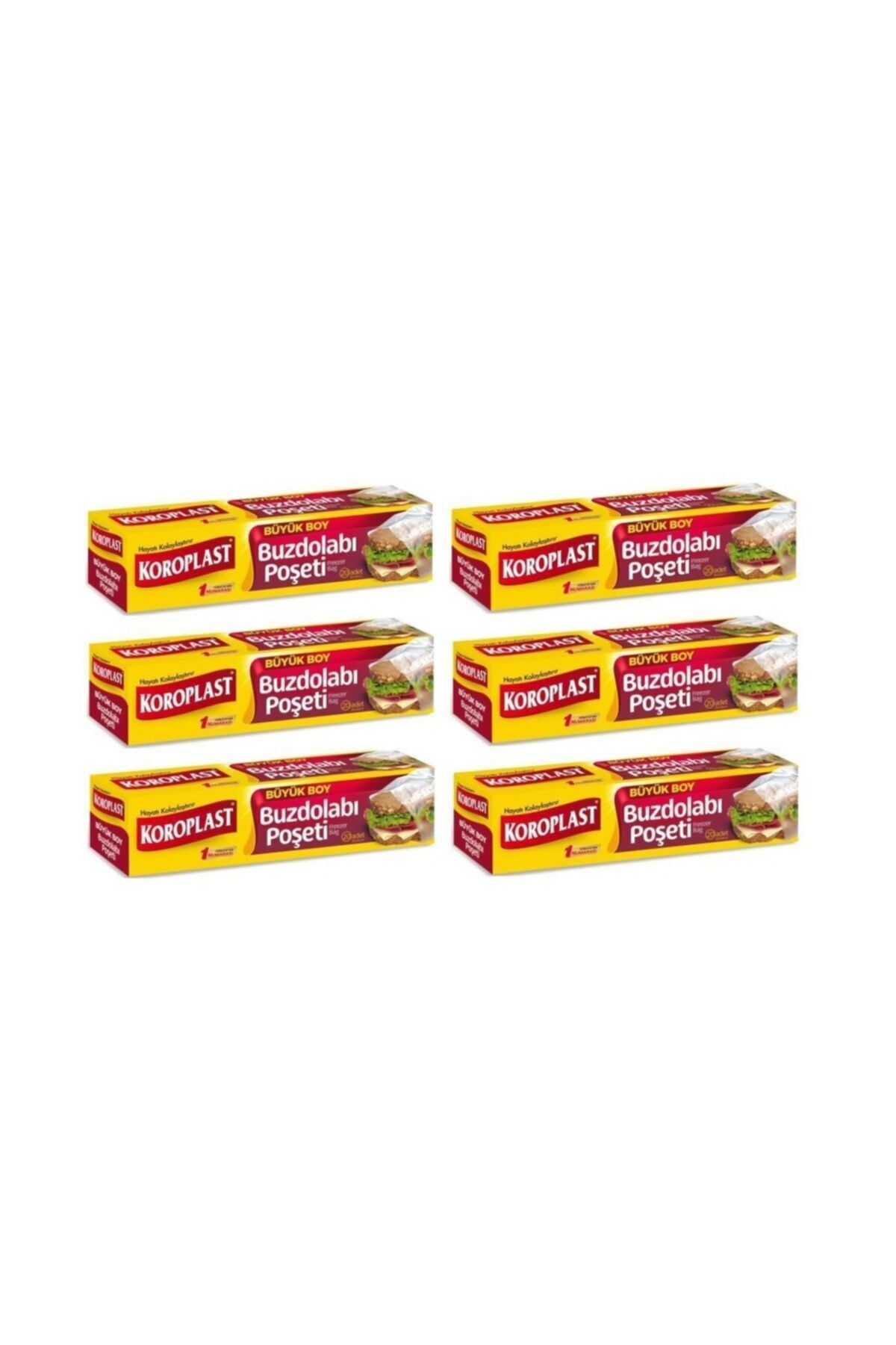 Koroplast Buz Dolabı Poşeti Orta Boy 6 Adet X 20'li Paket