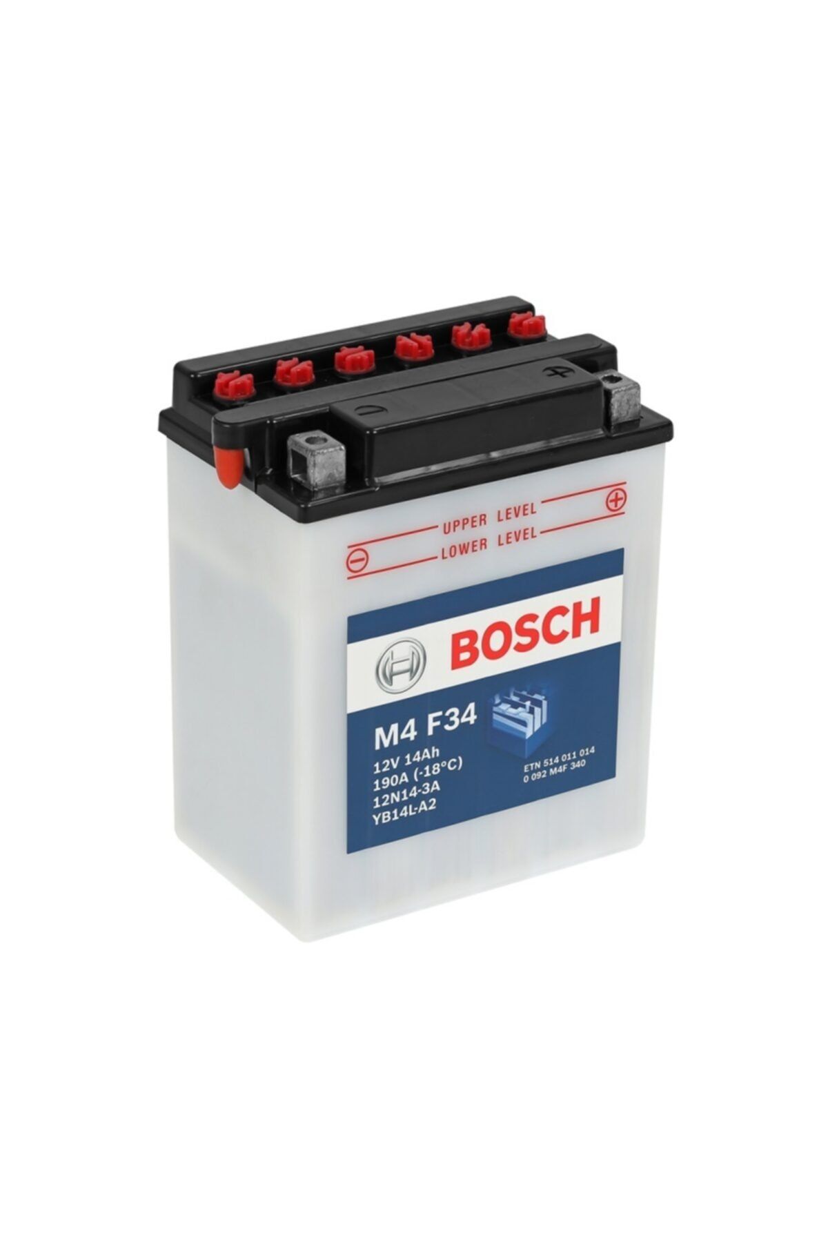 Bosch M4f34 12n14/yb14l 12volt 14amper Motosiklet Aküsü