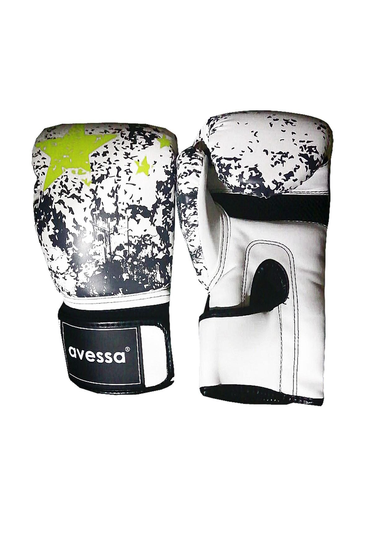 AVESSA Ring-200 Boks Eldiveni 12 Oz Beyaz