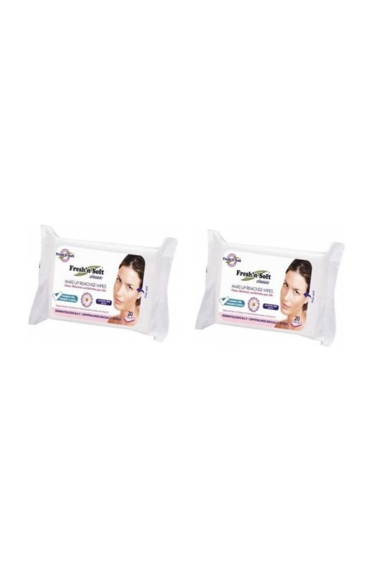 FRESHNSOFT Makyaj Temizleme Mendili 20'li 2 Paket