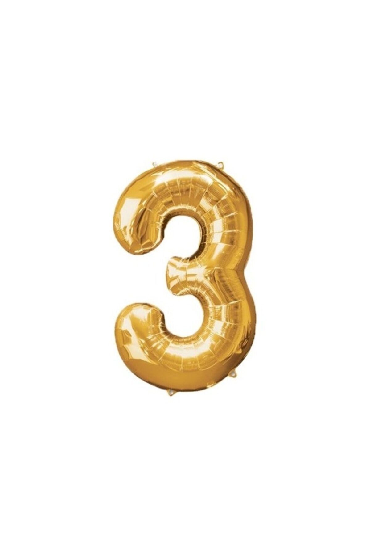 Ece Foil Gold 3 Number Balloon Large Size 100 cm Trendyol