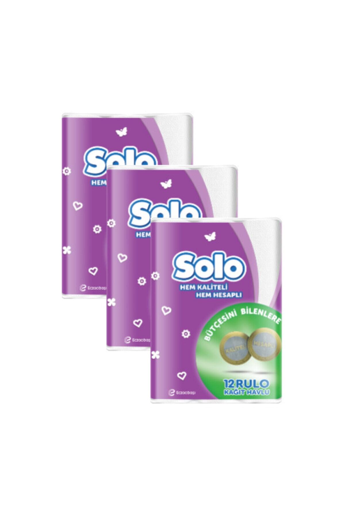 Solo Kağıt Havlu 12 Rulo X 3 Paket