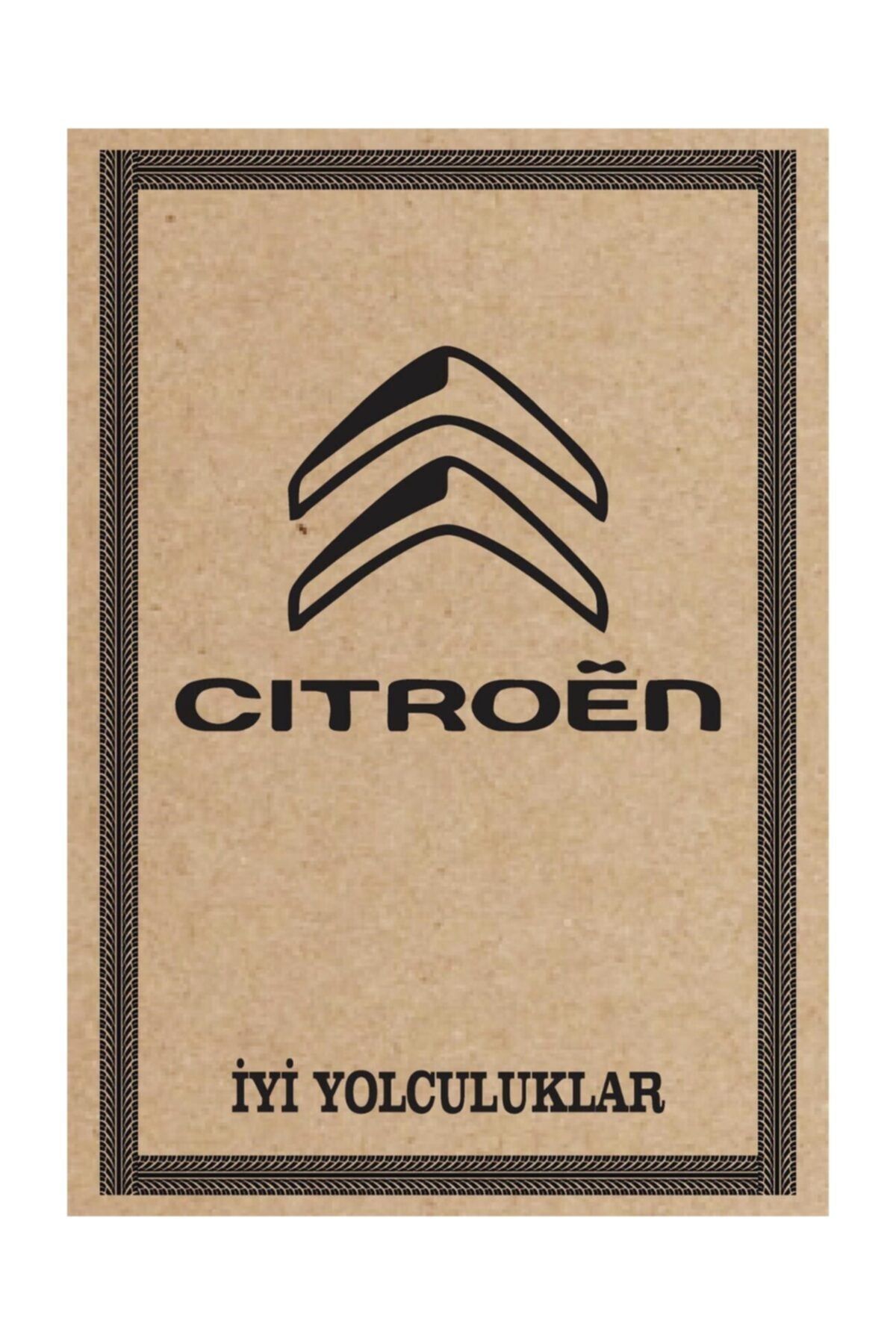 CİHAN KAĞIT Cihan Cıtroen Amblem Baskılı Oto Paspas Kağıdı 100 Adet 35x50 Ebat 135 gram