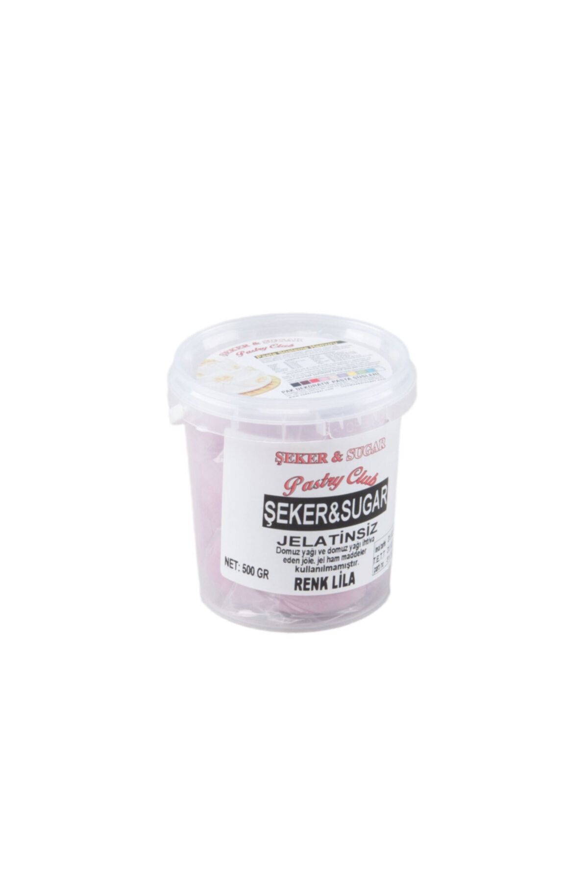 TT Tahtakale Toptancıları Şeker Sugar Şeker Hamuru Pasta Süsleme Hamuru 500 Gr Lila