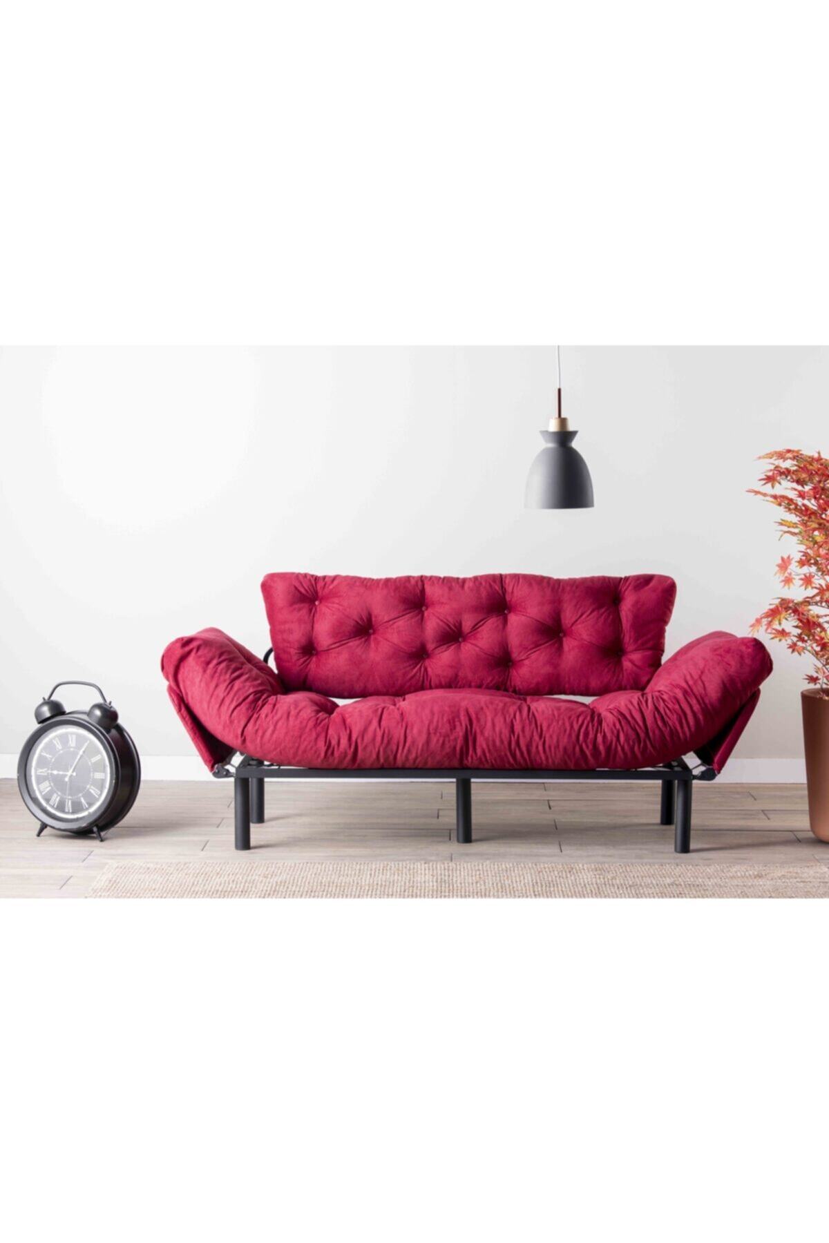 pafu nitta uclu yatakli koltuk bordo fiyati yorumlari trendyol