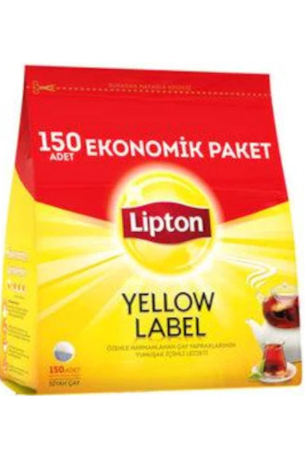 Lipton Yellow Label Demlik Siyah Poşet Çay 150 Adetli