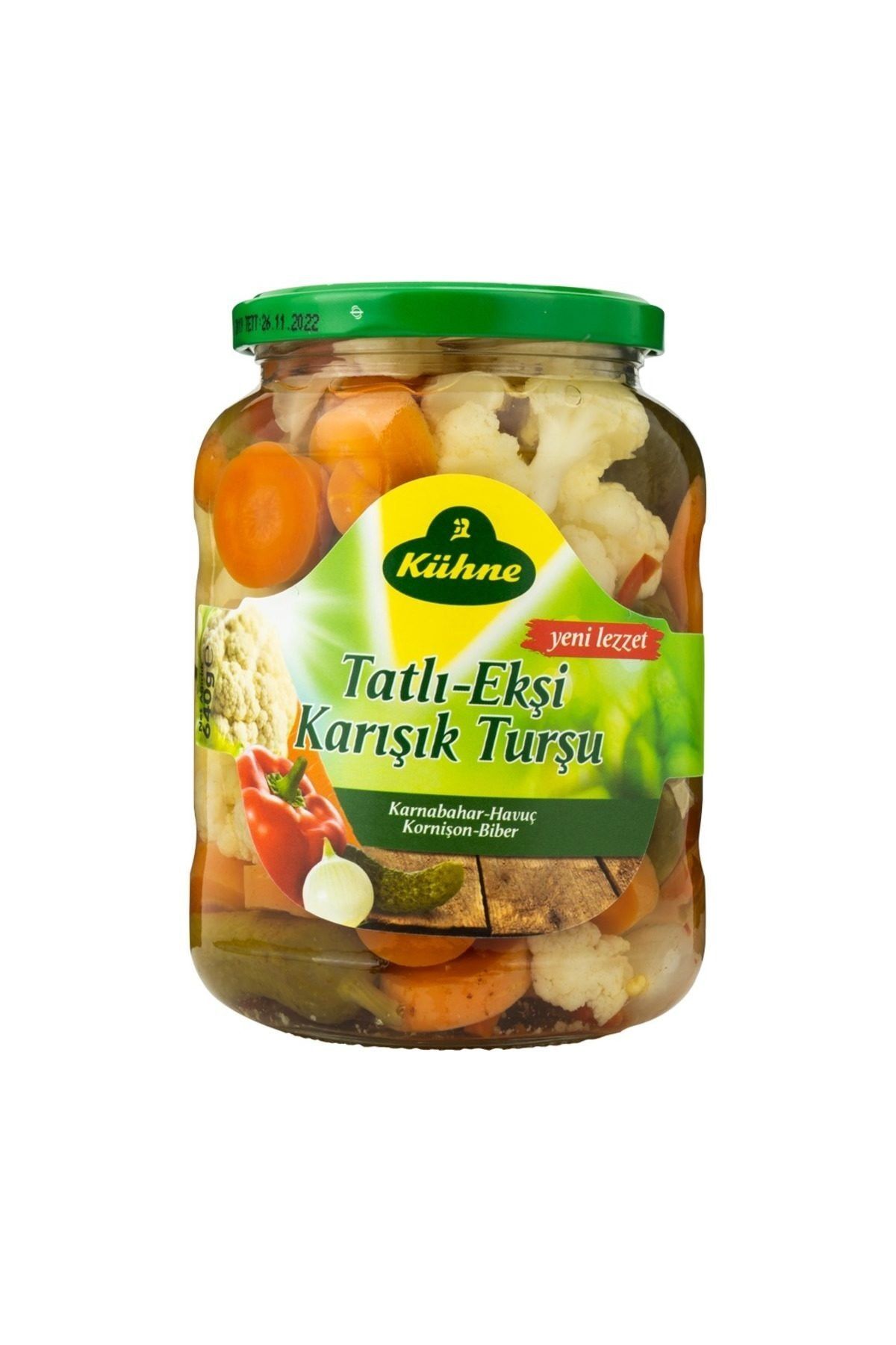 Kühne Tatlı Ekşi Karışık Turşu 640 G