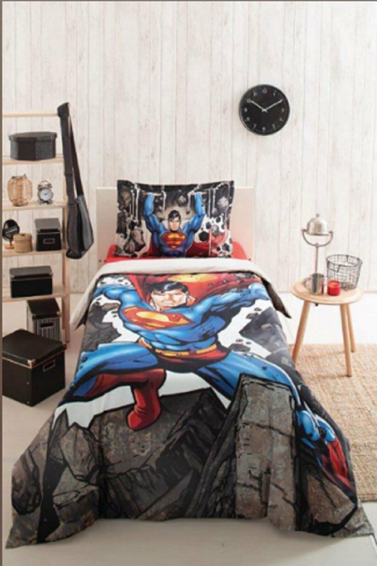 Özdilek Tek Kişilik Nevresim Takımı Superman Stone