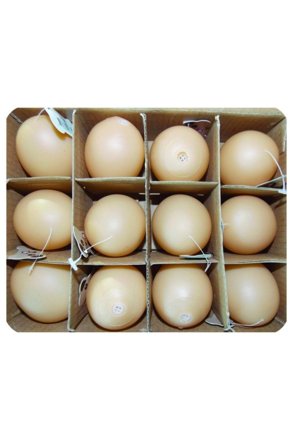 Eastland Sesli Plastik Yumurta Kedi Oyuncağı 12 Adet 5 cm