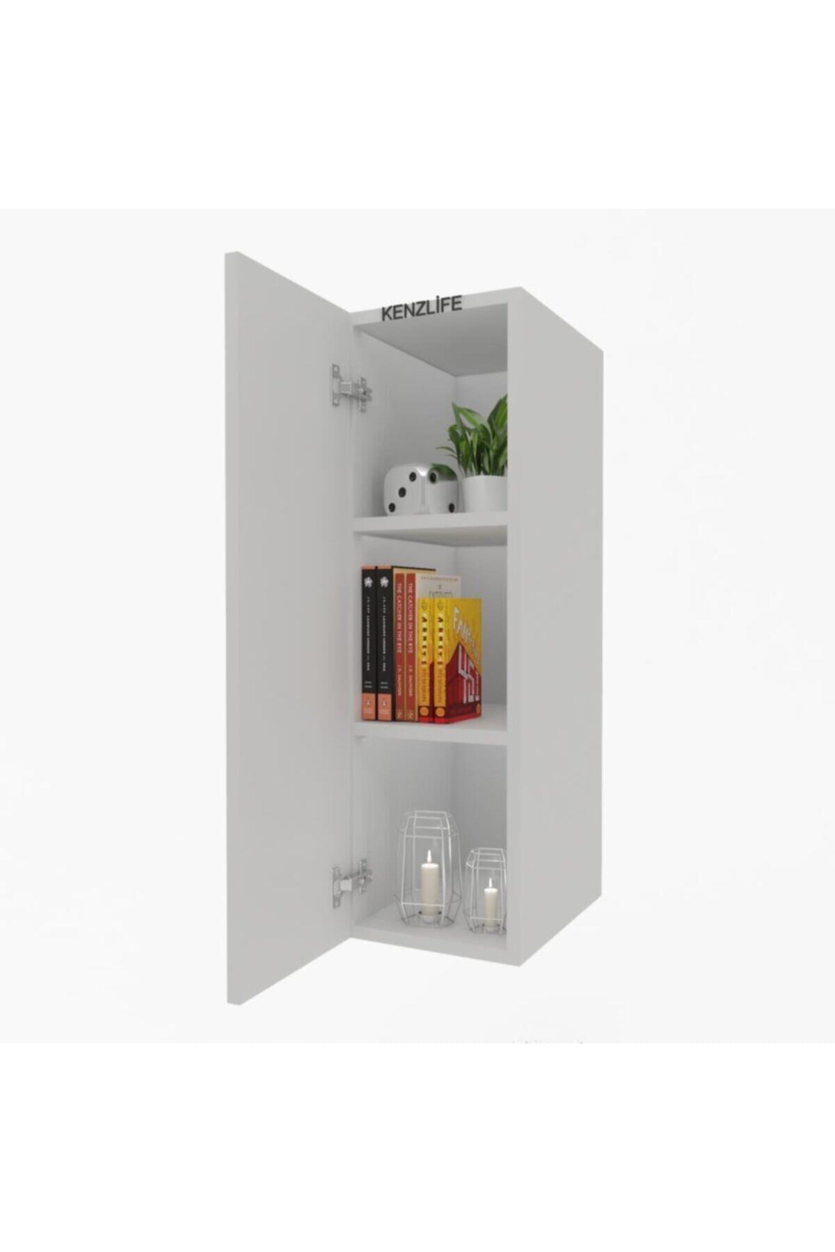 Kenzlife mutfak dolabı irem  060.030.32 byz 2 raflı kapaklı  ofis banyo kiler evrak kitaplık