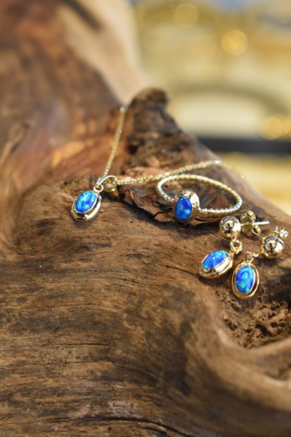 Aydın Gold 14 Ayar Altın taşlı Mini Set Yüzük 12 numara