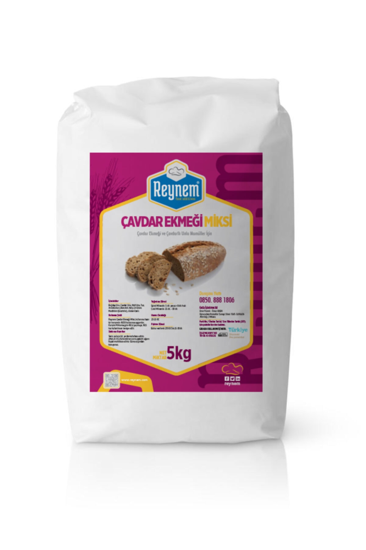REYNEM FOOD ADDİTİVES Reynem Çavdar Miksi 5 Kg