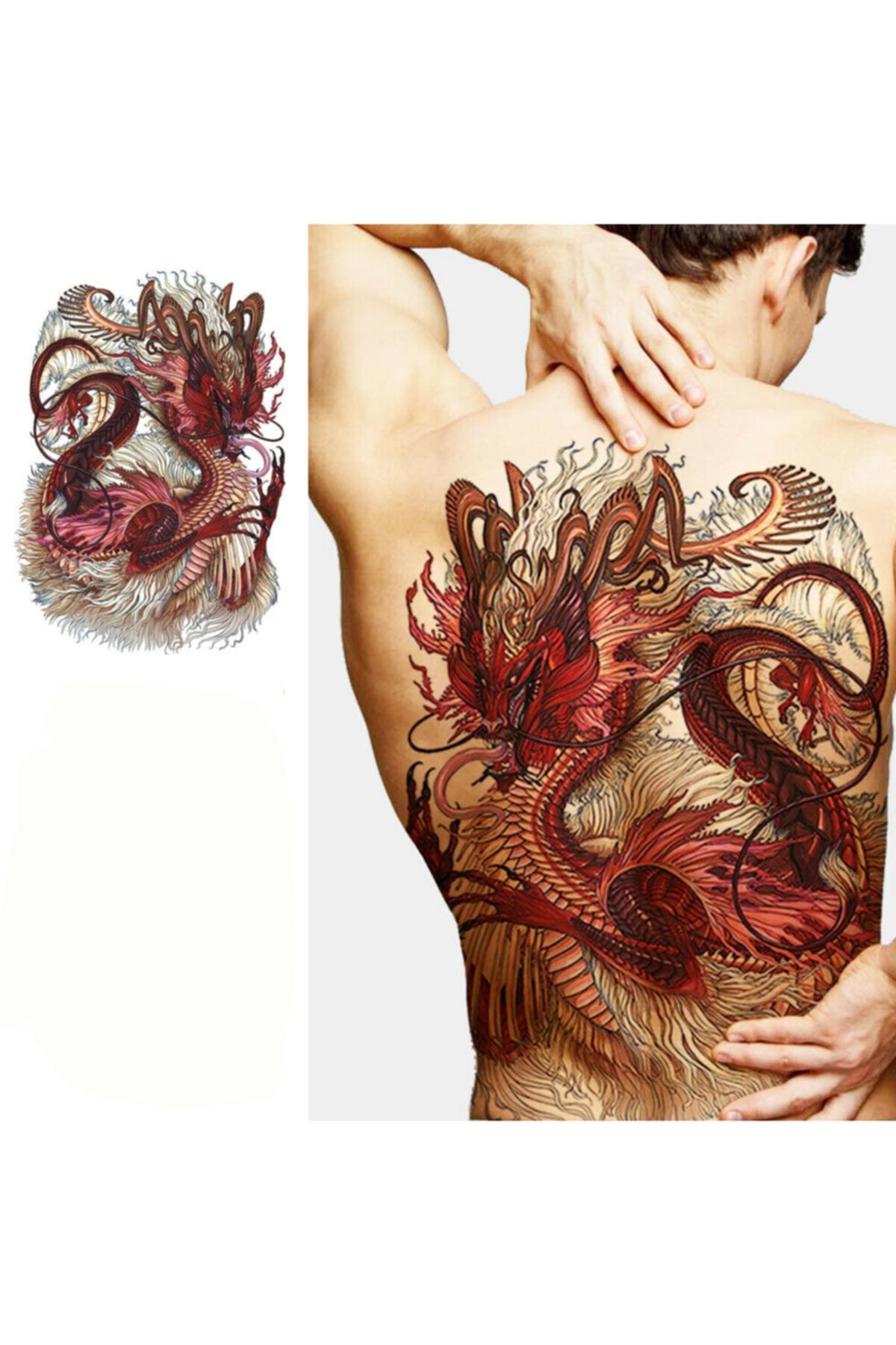 Bencebuolsun Sticker Tattoo Gecici Dovme Tattoo Sirt Kaplama Game Of Thrones Ejderha Fiyati Yorumlari Trendyol