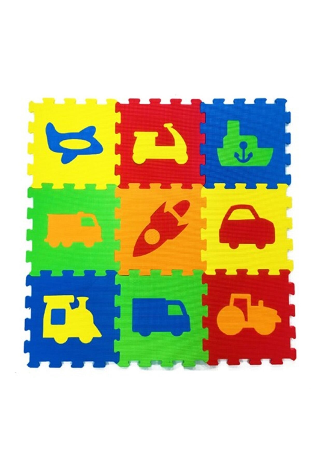 Akar Oyuncak Akar Oyun Matı Taşıtlar 7mm 33x33 9lu Yeni
