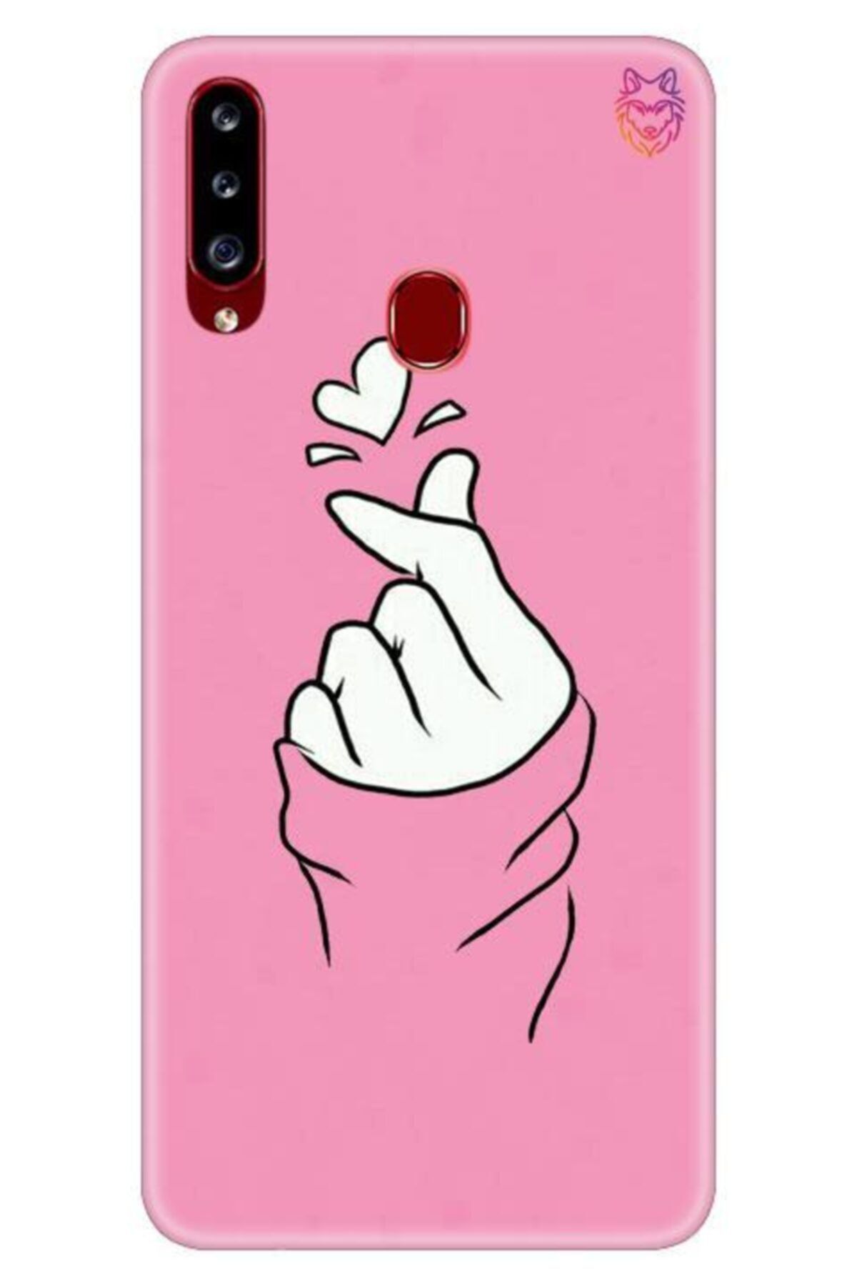 wolf dizayn samsung galaxy a20s pembe silikon kilif bts love fiyati yorumlari trendyol