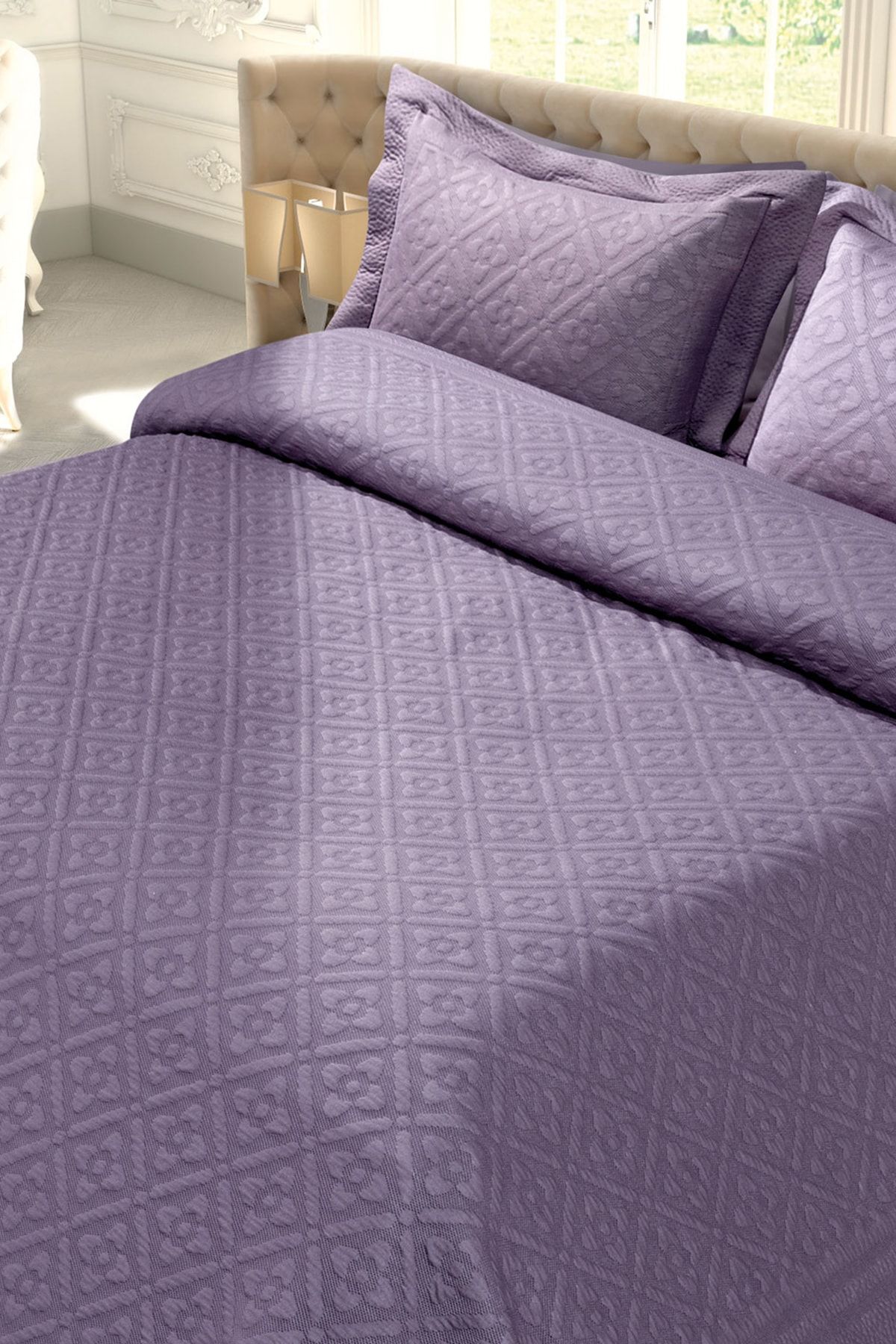 Mor White Beige Tek Kisilik Yatak Ortusu Modelleri Fiyatlari Trendyol