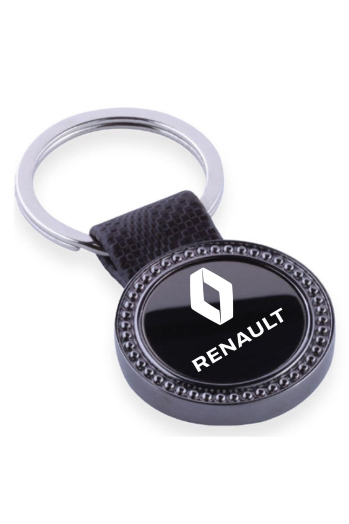 Venlo Pen Renault Logolu Metal Siyah Oto Anahtarlık