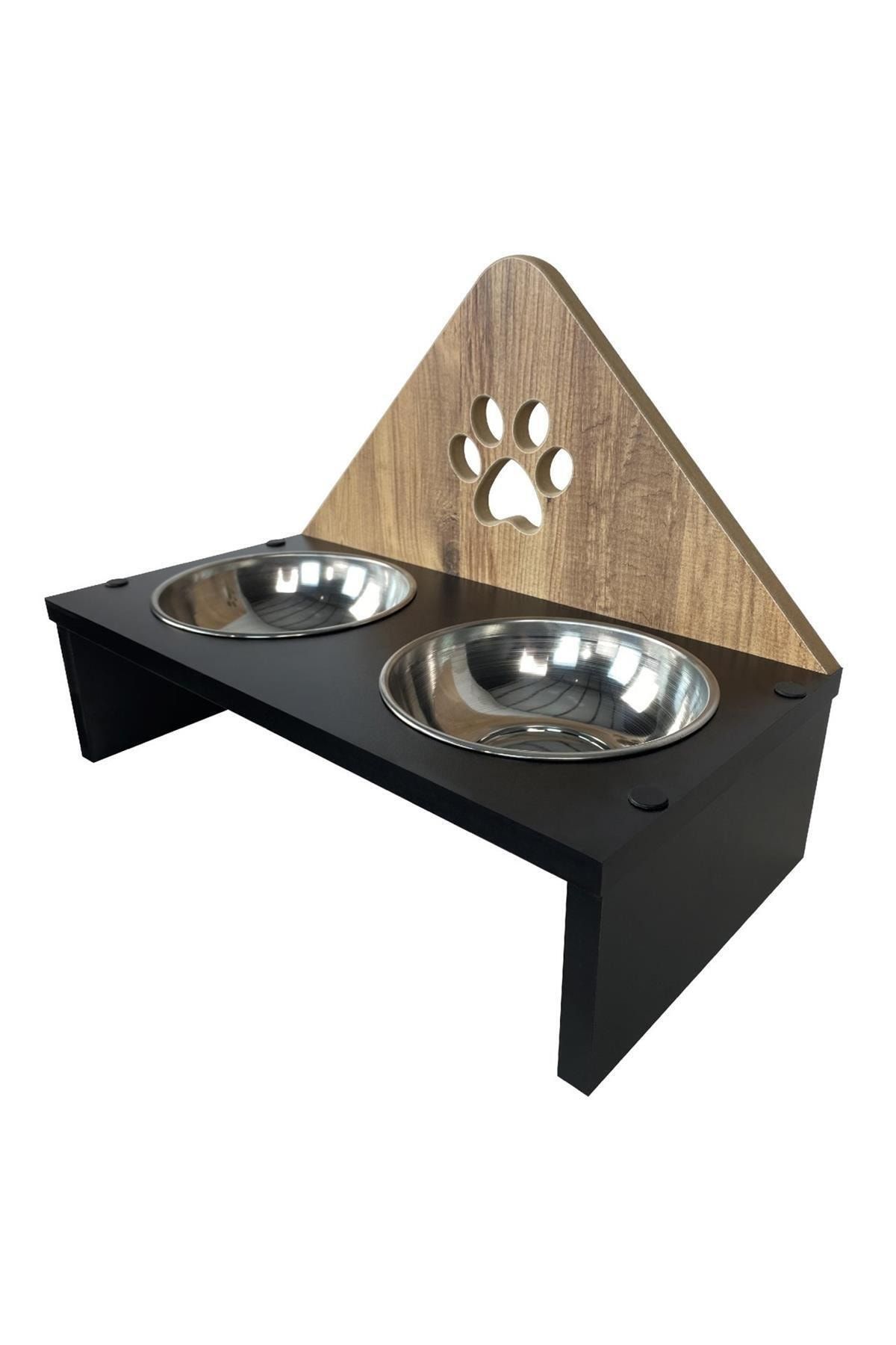 odunconcept Köpek Mama Ve Su Kabı - Pati - Ahşap