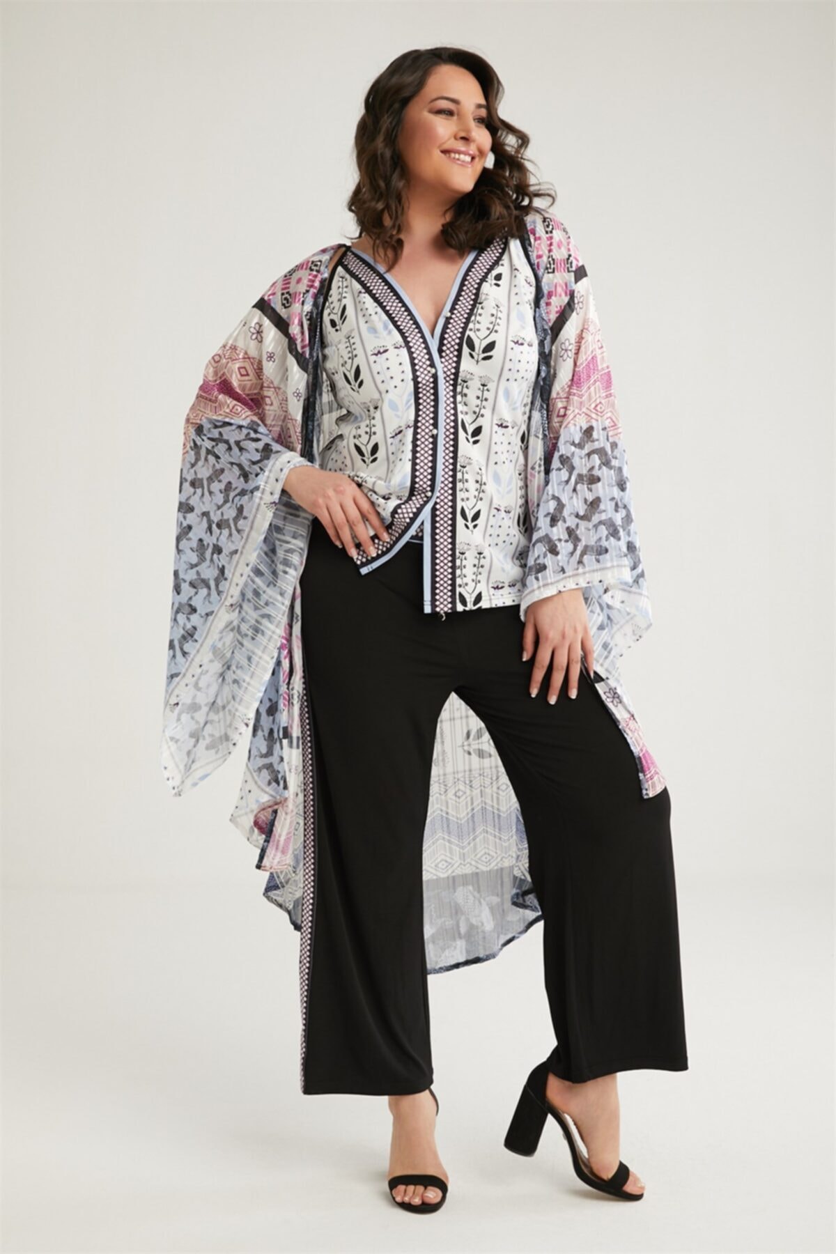 WANNA Şifon Kimono Takım
