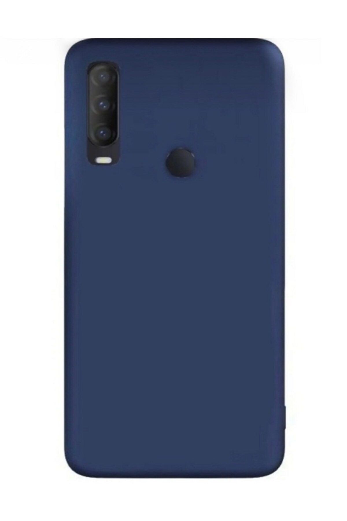 Casetagram Alcatel 1s 2020 (5028d)kılıf Ultra Slim Fit Pürüzsüz Mat Silikon Lacivert