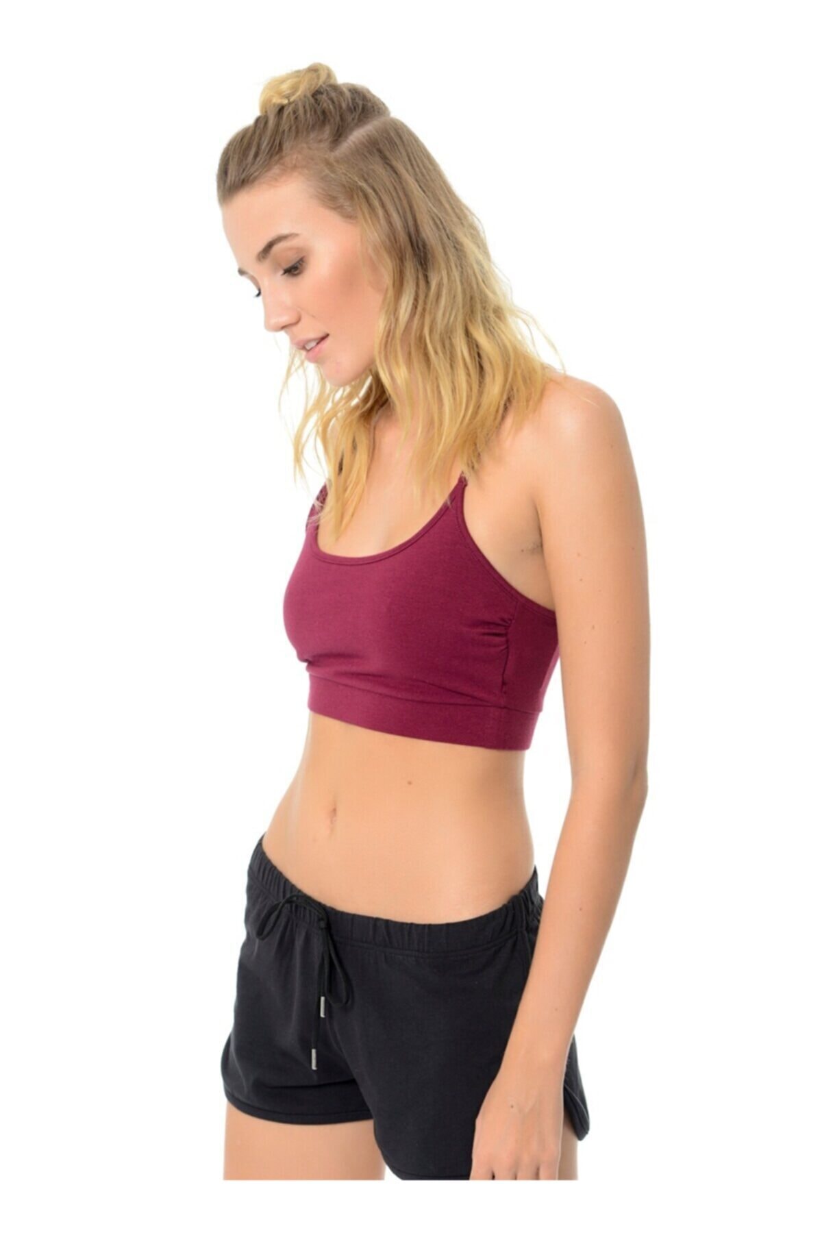 Kom Kadın Bordo Fit Spor Sütyen
