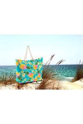 Belnido Home Dijital Baskılı Plaj &Ccedil;antası Cn2018