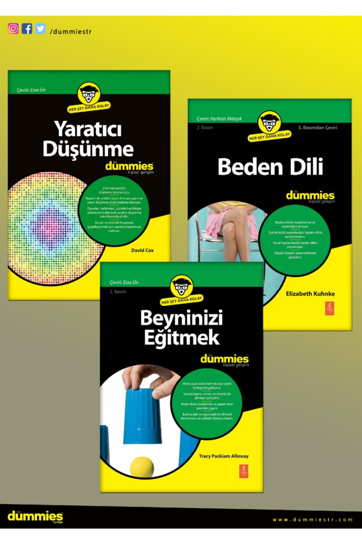 Nobel Yaşam Yaratıcı Düşünme Beden Dili Beyninizi Eğitmek - Kişisel Gelişim 3 - Dummies 3 Kitap Set