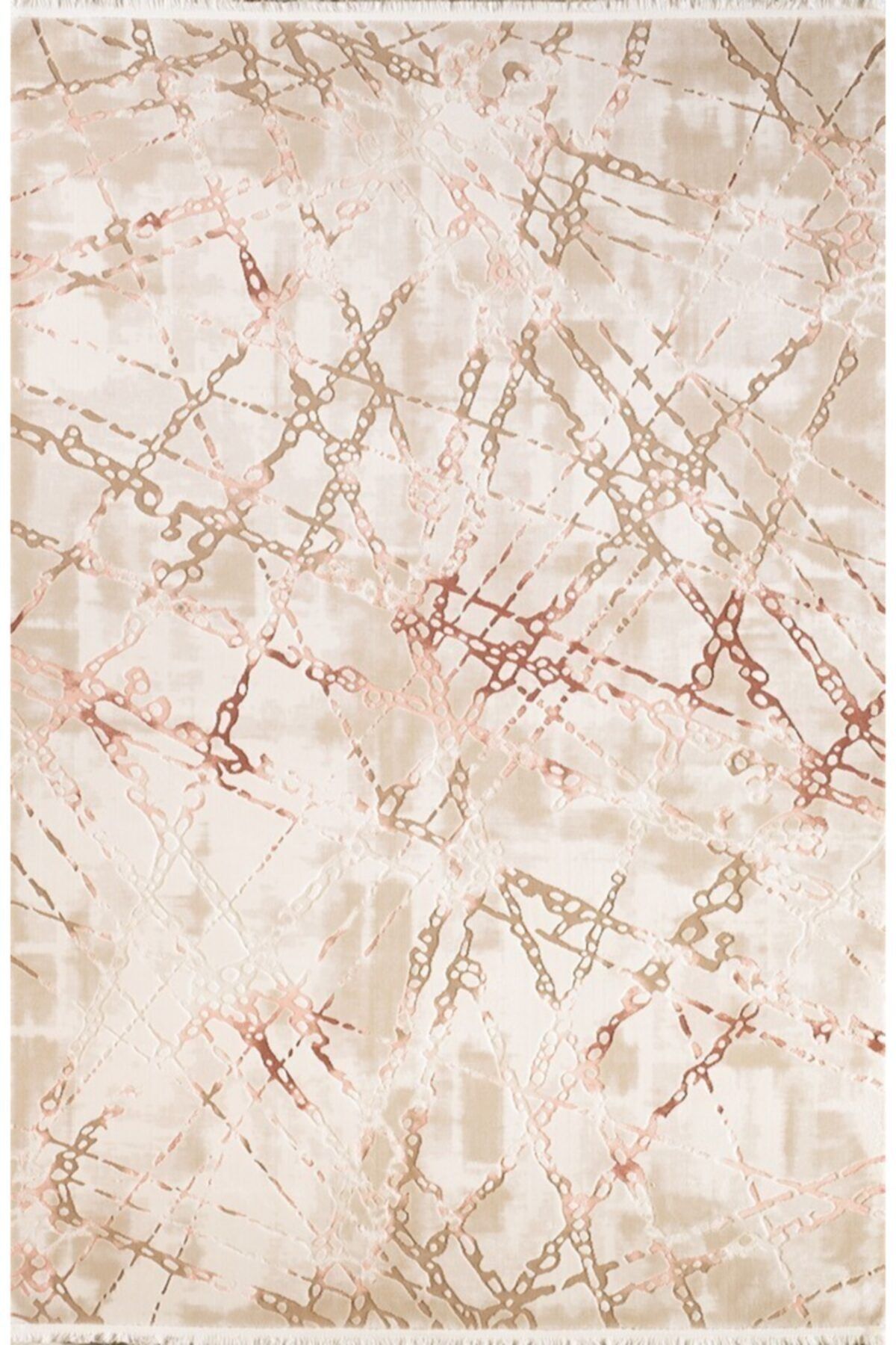 saray hali saray lobelya 12834ap0 100x200 cm beyaz pembe fiyati yorumlari trendyol