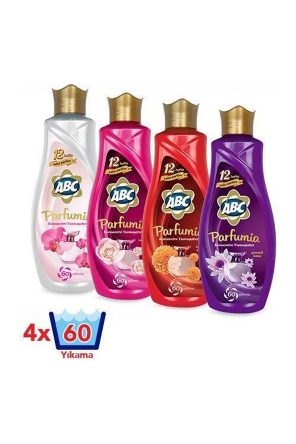 abc parfumia konsantre yumusatici serisi 4x1440 ml 4 x 60 240 yikama fiyati yorumlari trendyol