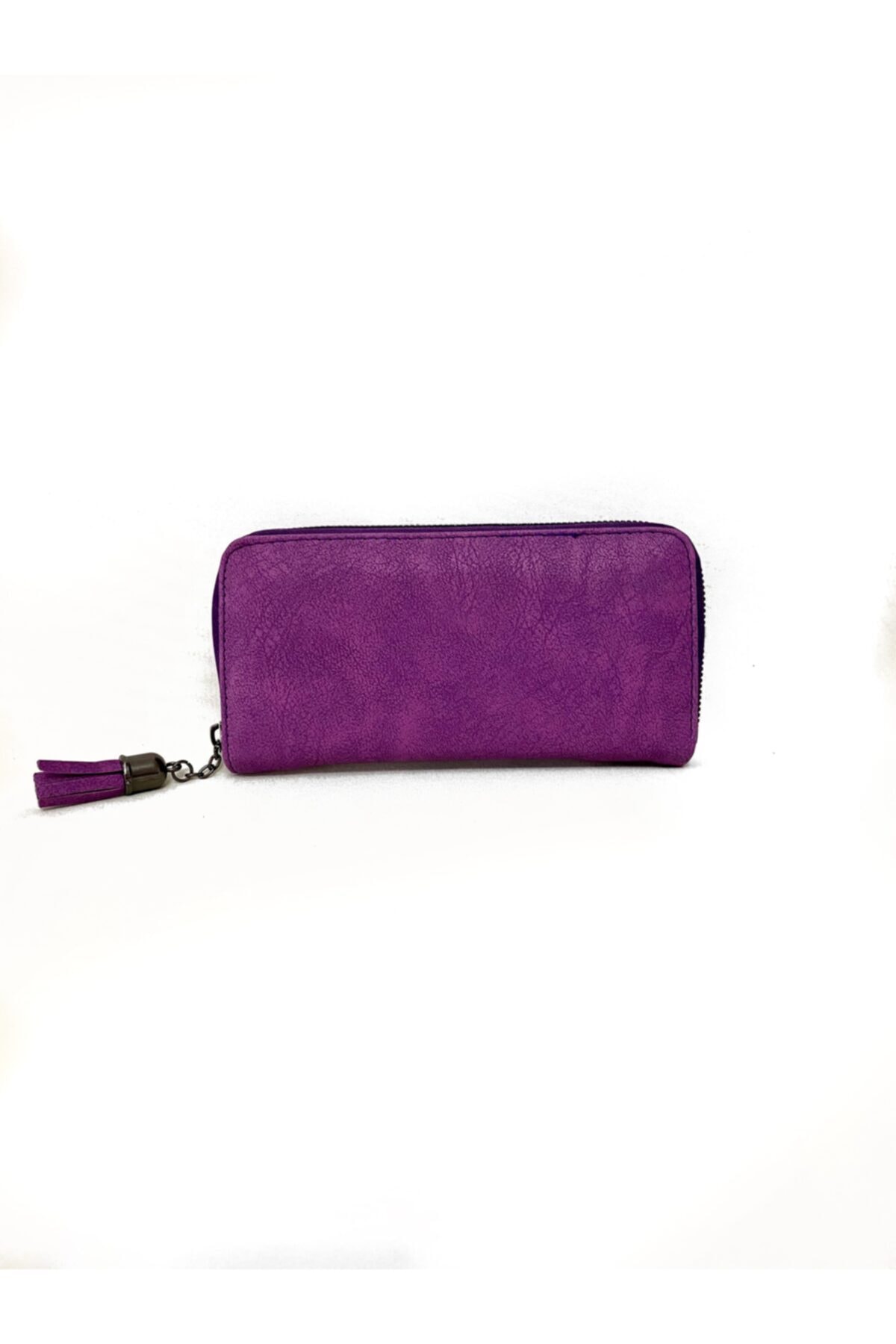 S&B Tekstil Kadın Mor Fermuarlı Cüzdan