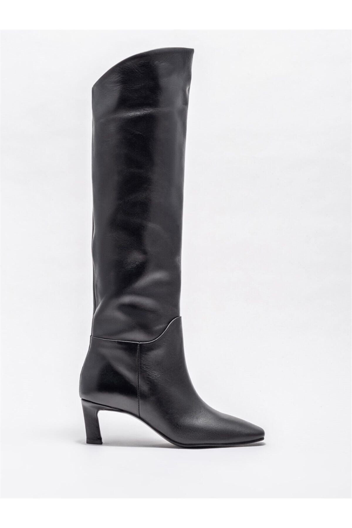 Elle Shoes Kadın Siyah Çizme