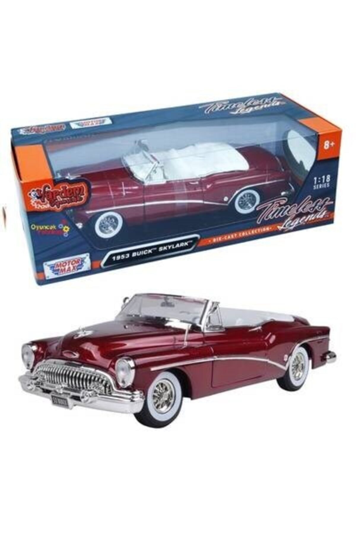 Motor Max Motormax 1/18 1953 Buick Skylark Diecast Model Araba