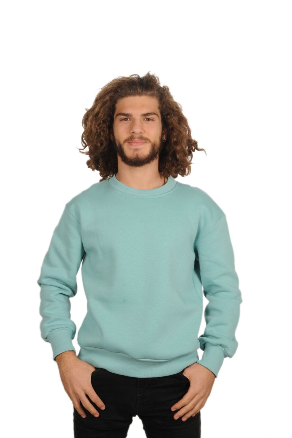 kumsal hediyelik erkek su yesili unisex oversize sweatshirt fiyati yorumlari trendyol