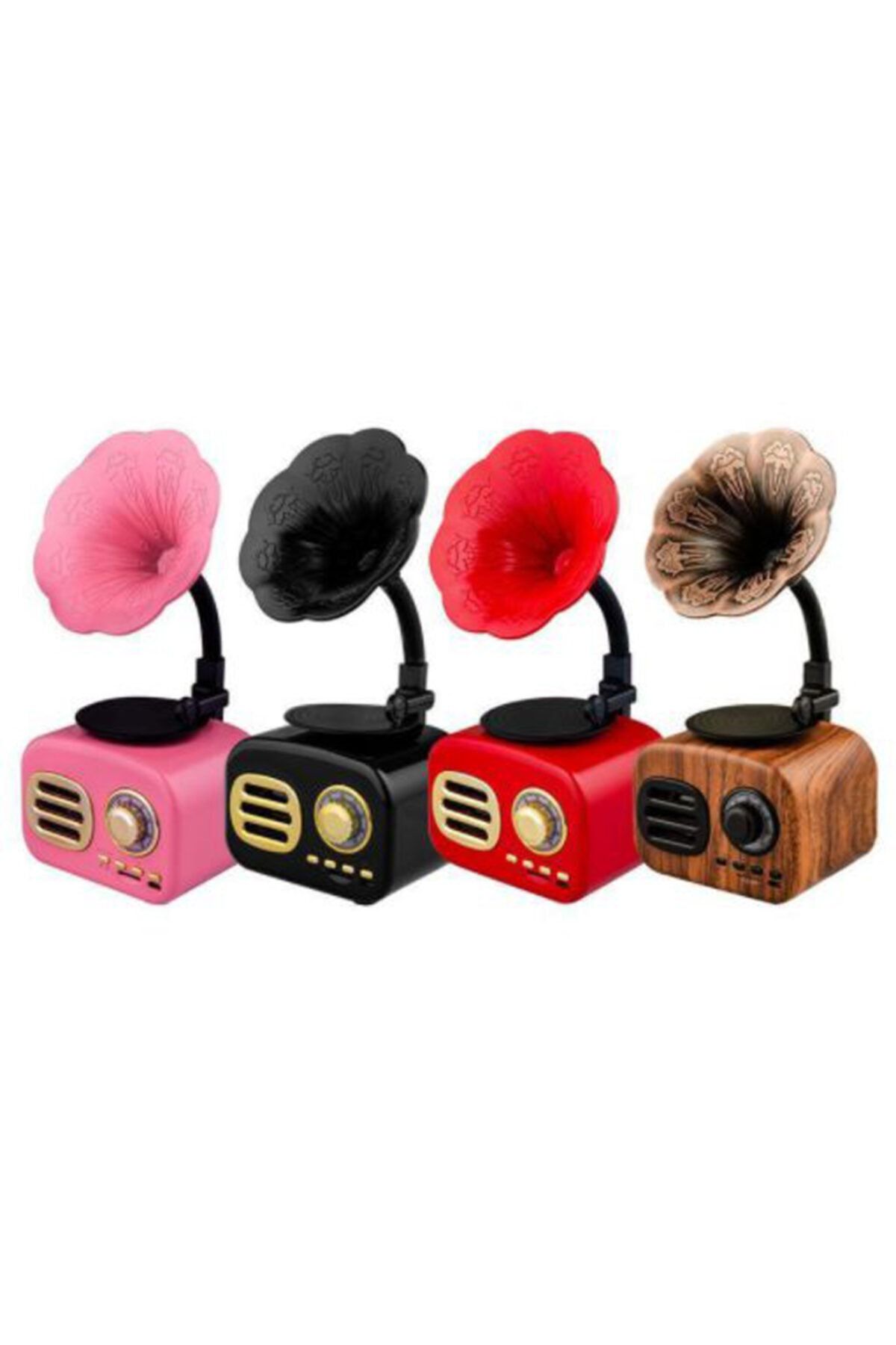 Yedekyedek Retro Mini Gramofon Siyah Renk (radyo Özelliği Yoktur)