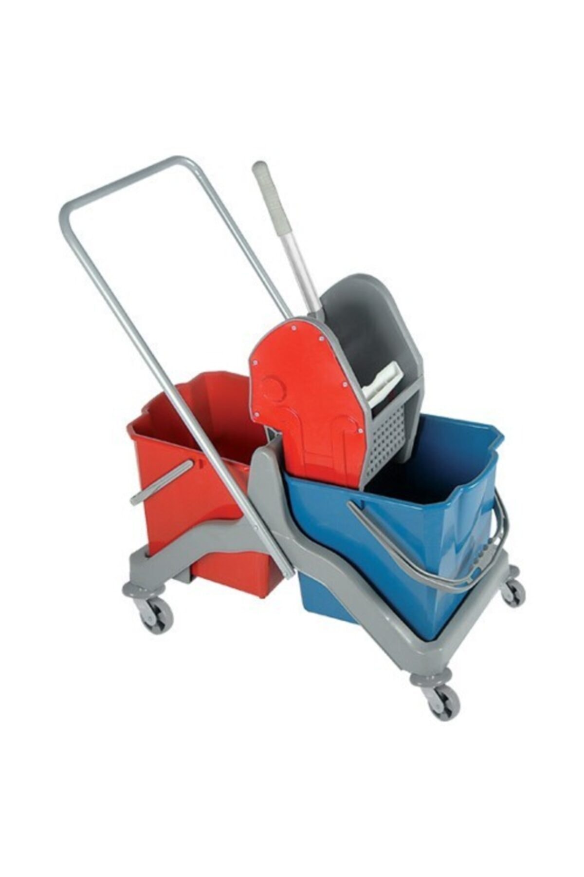 UYL Plastik Çift Kovalı Temizlik Arabası Temizlik