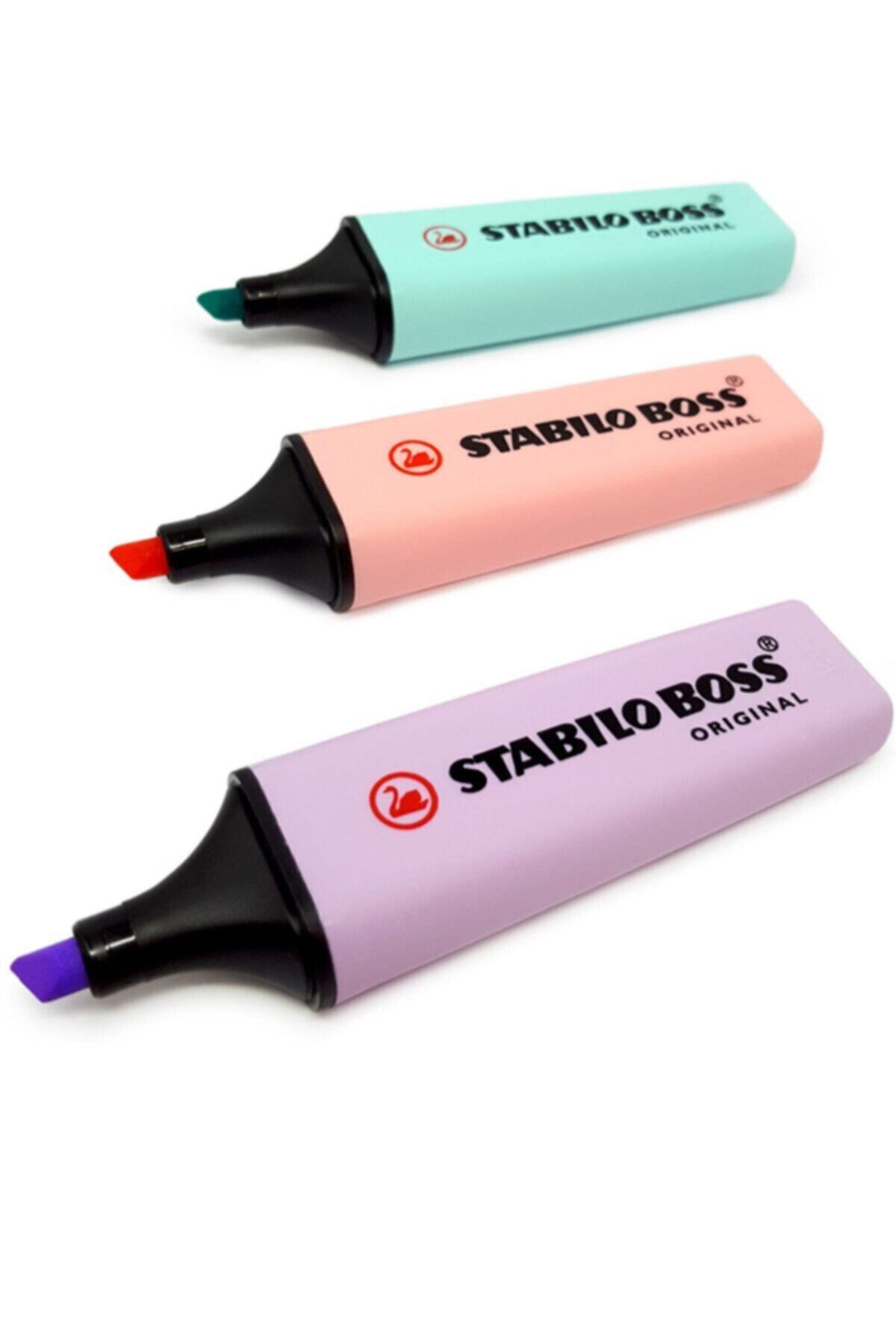 Stabilo Pastel Renkler 3lü Set (mavi-lila-turuncu) Boss Original Pastel Mlt