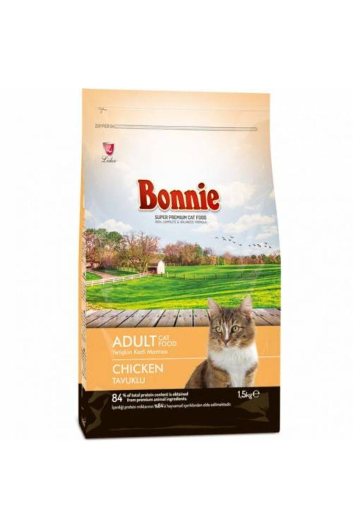 bonnie cat chicken tavuklu yetiskin kedi kuru mamasi 1 5 kg fiyati yorumlari trendyol
