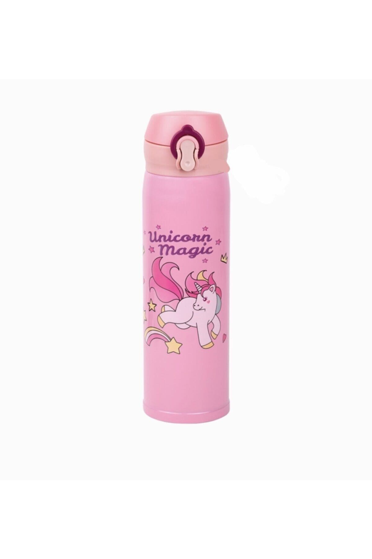 Taros Unick Color Unicorn Çelik Matara 3503 Beyaz Pembe