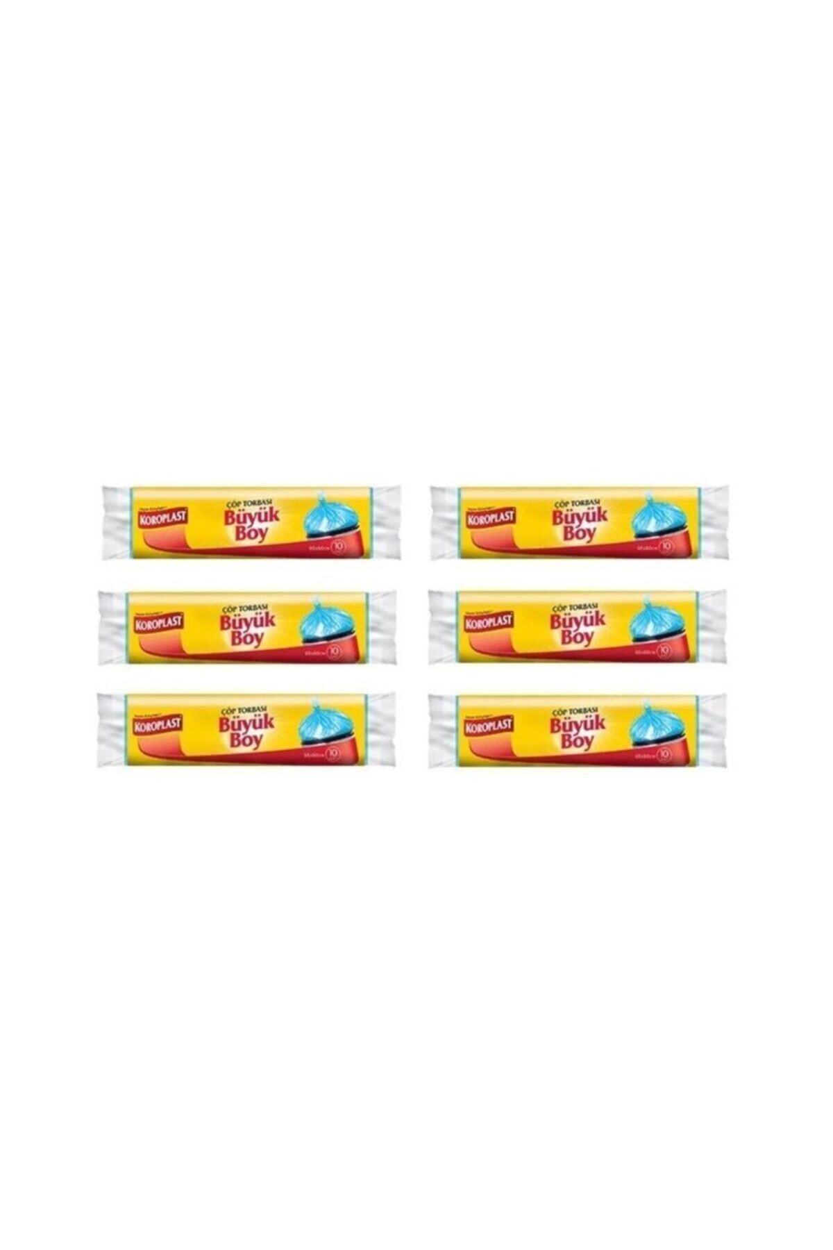 Koroplast Güçlü Çöp Torbası Büyük Boy 6 X 10 Adet