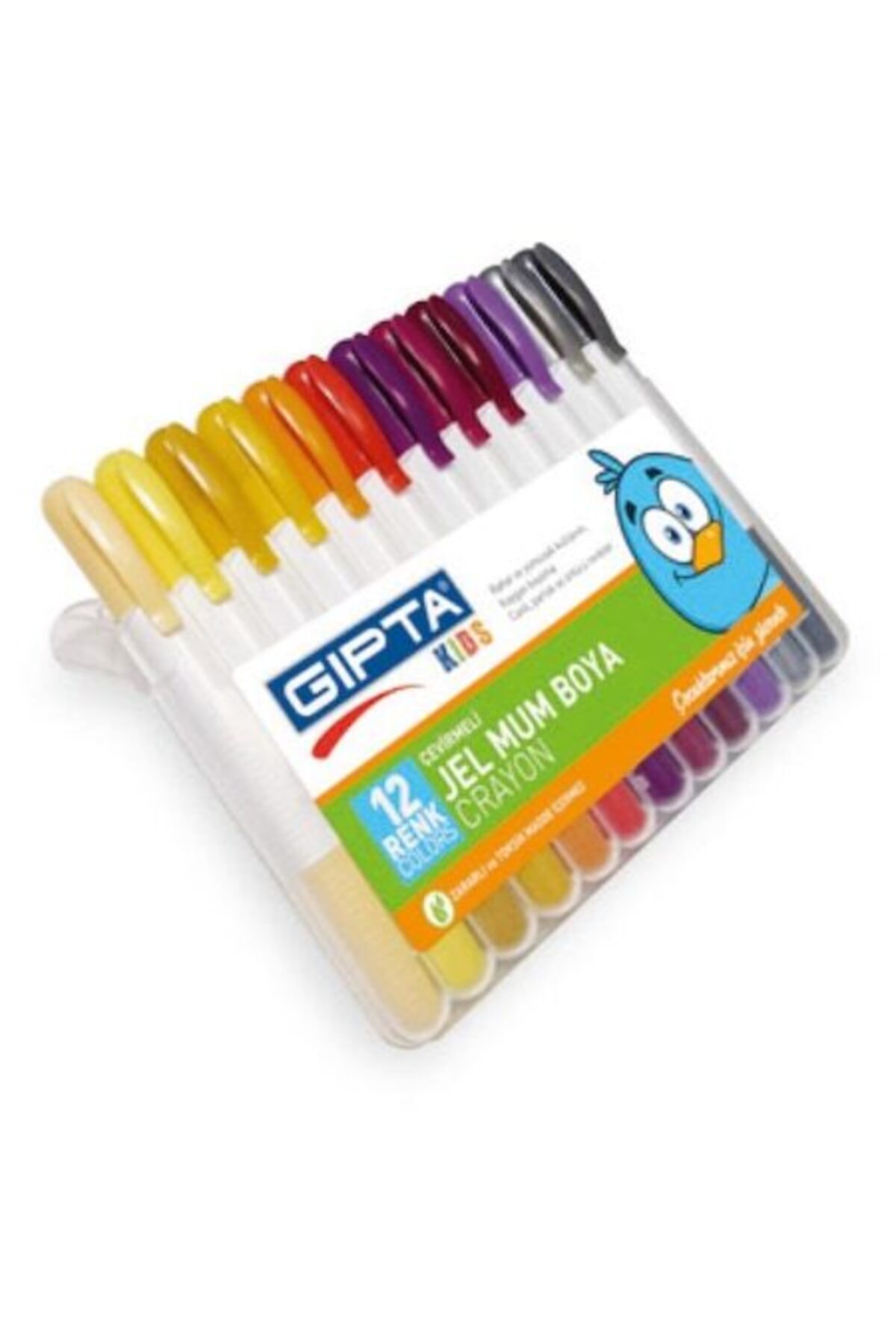 Gıpta Çevirmeli Mum Boya 12 Li