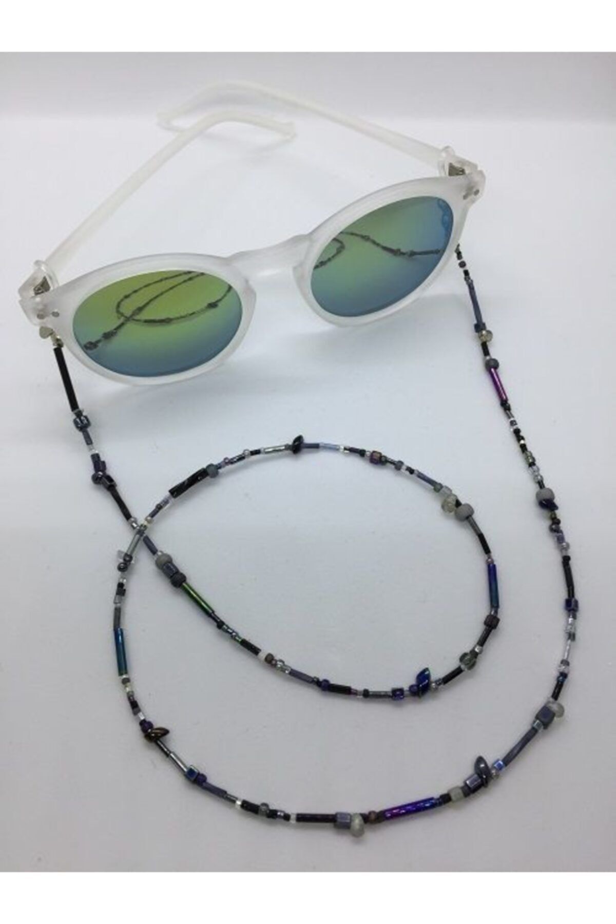 Mbeads Design Siyah Miyuki Boncuk Gözlük Zinciri Mbdw004
